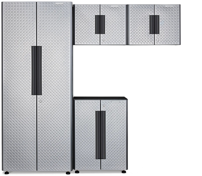 A Gladiator Flex Cabinet System with four units with two on top